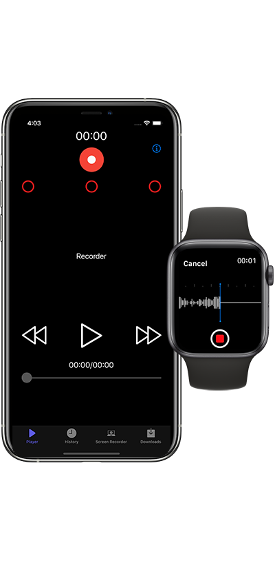 Voice Recorder Free  available for apple watch